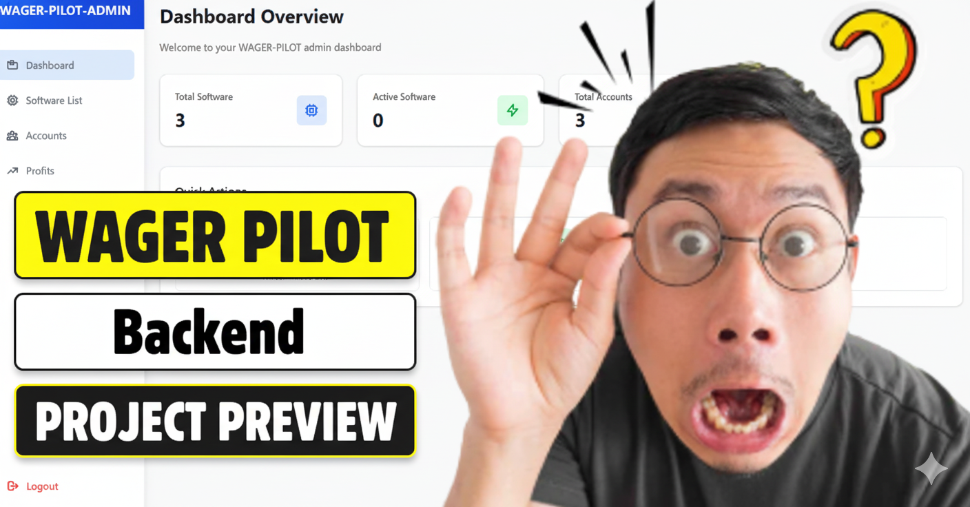 Wager Pilot Dashboard - Full Stack Management System 